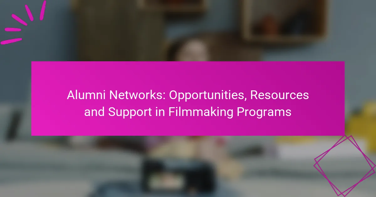 Redes de Alumni: Oportunidades, Recursos y Apoyo en Programas de Cinematografía