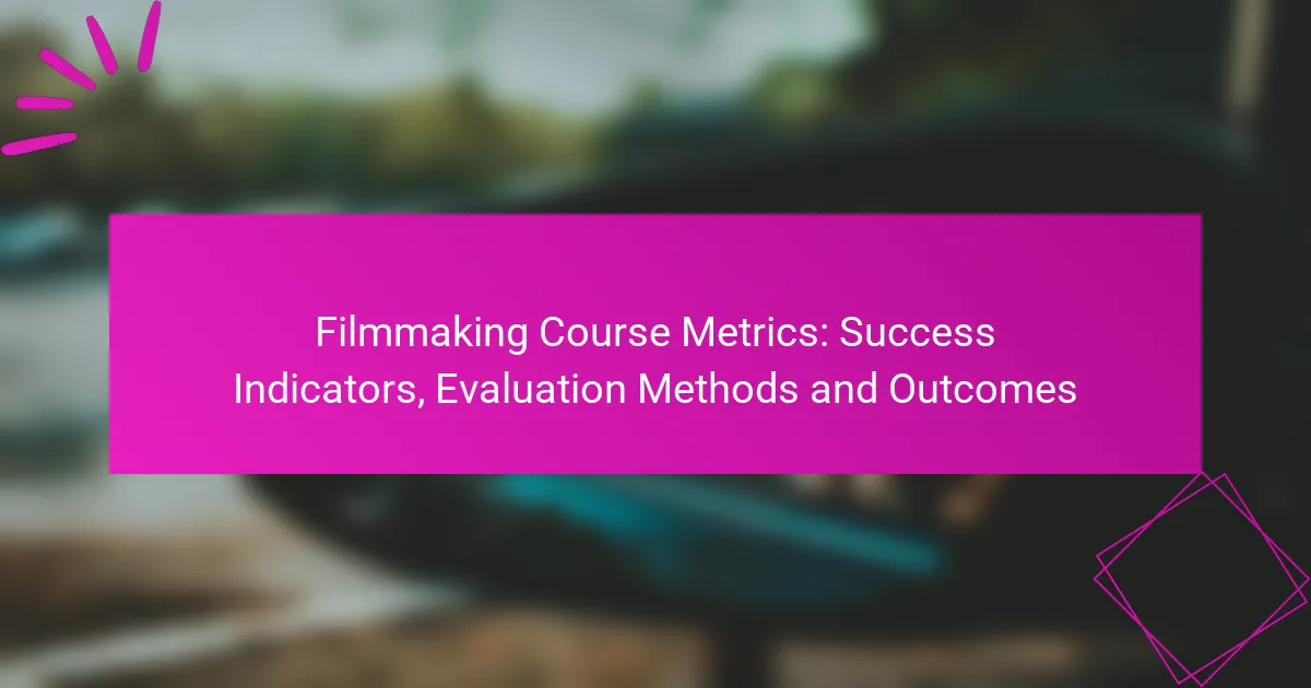 Métricas del Curso de Filmmaking: Indicadores de Éxito, Métodos de Evaluación y Resultados
